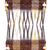 Wandbehang aus Baumwolle - Handgefertigter geometrischer Wandbehang aus Baumwolle in Schokoladenfarbe