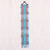 Wandbehang aus Baumwolle - Handgefertigter geometrischer Wandbehang aus Baumwolle in himmelblauem Farbton