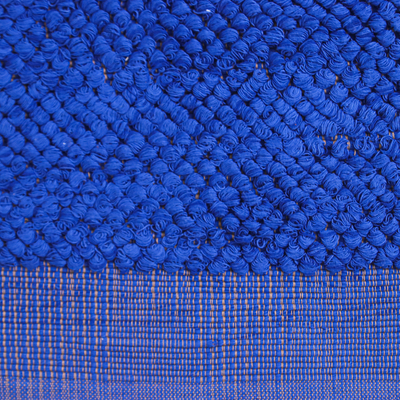 Cotton runner rug, 'Iris Runway' (1.5x4.5) - Thai Handwoven Cotton Iris Rug (1.5x4.5)
