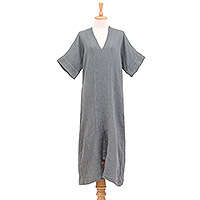 Featured review for Cotton shift dress, Leisurely Grey