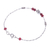 Quartz beaded pendant bracelet, 'Empathy Spell' - Beaded Bracelet with Silver Pendant and Red Quartz Stones (image 2d) thumbail