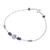 Lapis lazuli beaded pendant bracelet, 'Wisdom Spell' - Beaded Bracelet with Silver Pendant and Lapis Lazuli Stones (image 2c) thumbail