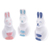 Ceramic figurines, 'Sweet Reunion' (set of 3) - Set of 3 Ceramic Figurines of Pink and Blue Bunnies