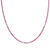 Quartz beaded necklace, 'Fuchsia Style' - Thai Quartz Beaded Necklace with Silver Accents thumbail