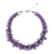 Multi-gemstone beaded necklace, 'Purple Paradise' - Handcrafted Multi-Gemstone Purple Beaded Necklace
