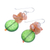 Multi-gemstone dangle earrings, 'Orange Paradise' - Handcrafted Multi-Gemstone Orange Dangle Earrings