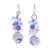 Multi-gemstone dangle earrings, 'Blue Energy' - Blue Multi-Gemstone Dangle Earrings Handcrafted in Thailand