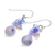 Multi-gemstone dangle earrings, 'Blue Energy' - Blue Multi-Gemstone Dangle Earrings Handcrafted in Thailand