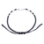 Silver pendant bracelet, 'Ancestral Elegance' - Handcrafted Black Braided Silver Pendant Bracelet (image 2c) thumbail