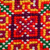 Muñequera de algodón - Muñequera de algodón hmong con punto de cruz hecha a mano