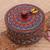 Wood decorative box, 'Yellow Tides' - Hand-Painted Mango Wood Decorative Box with Yellow Beads (image 2b) thumbail