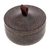 Recycled rice husk bio-composite jar, 'Tagine in Walnut' - Brown Jar Made from Bio-Composite with Recycled Rice Husks (image 2a) thumbail