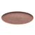 Recycled rice husk bio-composite tray, 'Refined Brown' - Oval Brown Bio-Composite Tray Made from Rice Husks