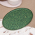 Bandeja de biocompuesto de cascarilla de arroz reciclada - Bandeja ovalada de biocompuesto verde hecha de cáscaras de arroz