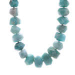 Amazonite and hematite beaded necklace, 'Victory Meditations' - Bohemian Amazonite and Hematite Beaded Necklace