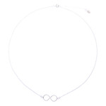 Sterling silver pendant necklace, 'Infinite Charm' - Sterling Silver Infinity Pendant Necklace Made in Thailand