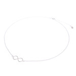Sterling silver pendant necklace, 'Infinite Charm' - Sterling Silver Infinity Pendant Necklace Made in Thailand