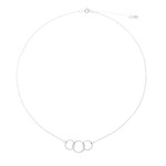 Sterling silver pendant necklace, 'Abstract Friends' - Abstract Sterling Silver Pendant Necklace from Thailand