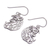 Sterling silver dangle earrings, 'Feline Night' - Sterling Silver Cat and Moon Dangle Earrings from Thailand (image 2c) thumbail