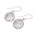 Sterling silver dangle earrings, 'Ethereal Bouquets' - Polished Sterling Silver Dangle Earrings with Floral Design