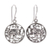 Sterling silver dangle earrings, 'Origin of a Sage' - Sterling Silver Elephant Dangle Earrings in Polished Finish thumbail