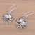 Sterling silver dangle earrings, 'Origin of a Sage' - Sterling Silver Elephant Dangle Earrings in Polished Finish (image 2b) thumbail
