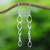 Sterling silver dangle earrings, 'The Winter' - Modern Sterling Silver Dangle Earrings Crafted in Thailand