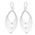 Sterling silver dangle earrings, 'Marquise's Gaze' - Marquise-Shaped Sterling Silver Dangle Earrings thumbail