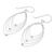 Sterling silver dangle earrings, 'Marquise's Gaze' - Marquise-Shaped Sterling Silver Dangle Earrings (image 2c) thumbail