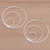 Sterling silver hoop earrings, 'Moon Allure' - Modern Sterling Silver Hoop Earrings with Polished Finish