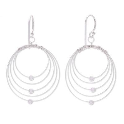 Sterling Silver Dangle Earrings Crafted in Thailand