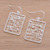 Sterling silver dangle earrings, 'Abstract Urbanity' - Geometric Sterling Silver Dangle Earrings from Thailand
