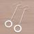 Ohrhänger aus Sterlingsilber - Ohrhänger aus Sterlingsilber mit hochglanzpolierter Oberfläche