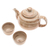Juego de té de cerámica, (juego de 3) - Juego de té de cerámica hecho a mano de Tailandia (juego de 3)