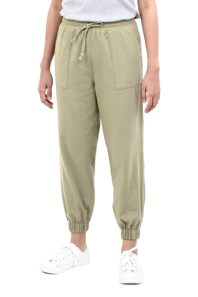 Cotton twill jogger pants, Daily Casual