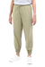Cotton twill jogger pants, 'Daily Casual' - Cotton Twill Jogger Pants with Pockets and Drawstring Waist thumbail
