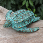 Recycled paper sculpture, 'Eco Turtle' - Eco-Friendly Recycled Paper Turtle Sculpture from Thailand