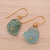 Gold-plated chalcedony and hematite earrings, 'Ocean Bohemian' - 18k Gold-Plated Beaded Dangle Earrings from Thailand (image 2b) thumbail
