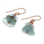 Gold-plated chalcedony and hematite earrings, 'Ocean Bohemian' - 18k Gold-Plated Beaded Dangle Earrings from Thailand (image 2c) thumbail