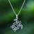 Sterling silver pendant necklace, 'Free Turtle' - Geometric Sterling Silver Necklace with Turtle Pendant (image 2) thumbail