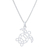 Collar colgante de plata esterlina - Collar Geométrico en Plata de Ley con Colgante Tortuga