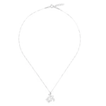 Sterling silver pendant necklace, 'Free Turtle' - Geometric Sterling Silver Necklace with Turtle Pendant