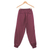 Cotton twill jogger pants, 'Casual in Wine' - Bordeaux Cotton Twill Jogger Pants with Drawstring Waist