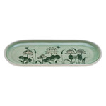 Celadon ceramic tray, 'Thai Lotus' - Handcrafted Lotus-Themed Celadon Ceramic Tray from Thailand