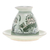 Celadon ceramic milk pitcher and saucer, 'Luxuriant Lotus' - Green Celadon Ceramic Milk Pitcher and Saucer with Flowers
