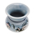 Celadon-Keramikvase - Handgefertigte Celadon-Keramikvase mit Blumenmotiv in Blau