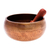 Brass singing bowl, 'Singing Spirit' - Handcrafted Hammered Brass Singing Bowl with Wood Striker