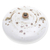Ceramic vase, 'Zen Galaxy' - Handcrafted White and Brown Ceramic Vase with Swirl Pattern