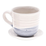 Curated gift set, 'Cat Lover' - Curated Cat Gift Set with Earrings Figurine Cup and Saucer