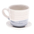 Tasse und Untertasse aus Keramik - Handgefertigtes Tassen- und Untertassenset aus Keramik mit Katzenmotiv